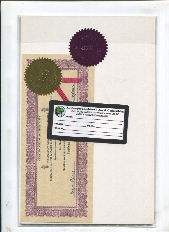 Soulfire #6 - Signed Michael Turner/Wizard LA Exclusive Ed LTD 2500 (9.2OB) 2006