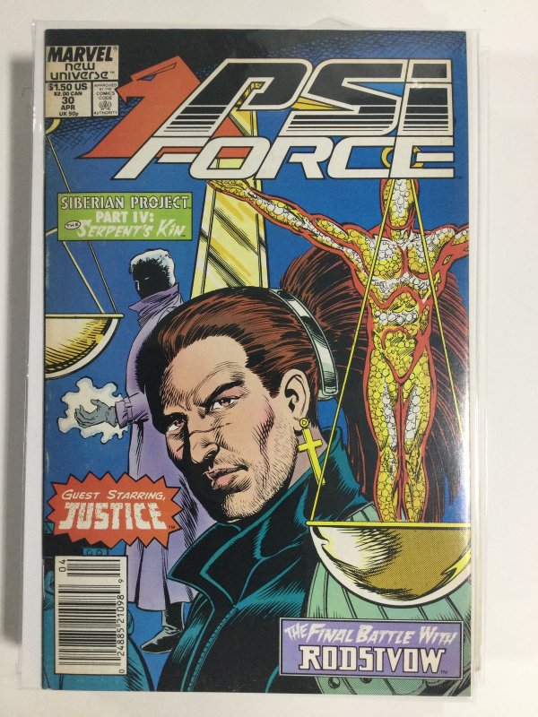 Psi-Force #30 (1989) FN3B119 FINE FN 6.0