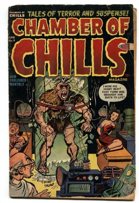 CHAMBER OF CHILLS #9 PCH-1952-HARVEY-BONDAGE--VIOLENT--G