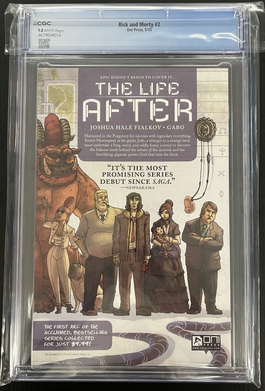 Rick and Morty #2 CGC 9.8 (2015) Oni Press Zac Gorman IN-HAND PROSHIPPER