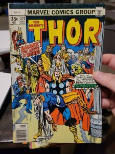 Thor #274 Marvel Comics 1978 Bronze Age 1st app Odins Ravens Death Of Balder