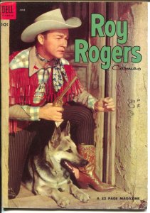 Roy Rogers #78 1954-Dell-Bullet-German Shepherd-photo cover-western stories-VF