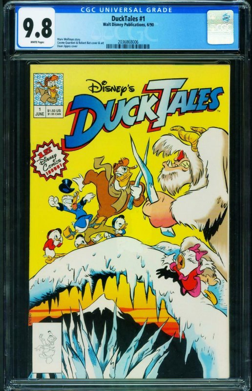 Ducktales #1 CGC 9.8 1990-Disney comics first issue-2036868006