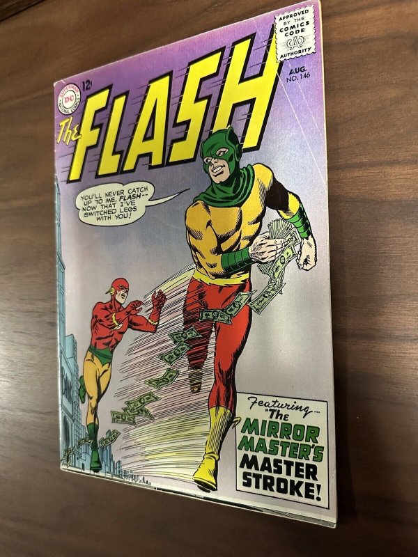 The Flash #146 VG/FN Barry Allen Vs Mirror Master DC Comics 1964