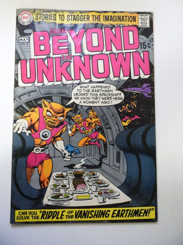 From Beyond the Unknown #4 (1970) VG+ Condition moisture stain inner fc
