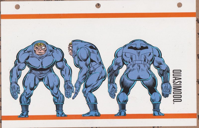 Official Handbook of the Marvel Universe Sheet- Quasimodo