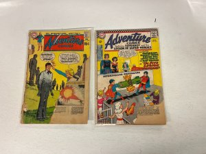 2 Adventure Comics DC Comics books #389 356 63 JW35