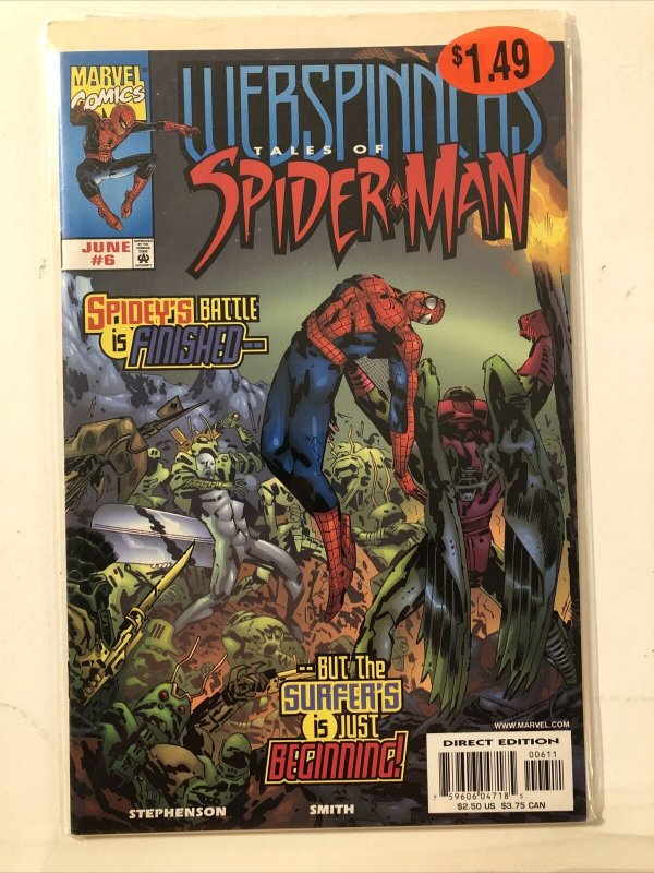 11 WEBSPINNERS TALES OF SPIDER-MAN #1(variant) 1 6 7 9-11 13 15 16 1999 MARVEL 