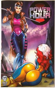 POWER HOUR#2 MEGACON EXCLUSIVE MIROGLIO X-MEN  ROGUE GAMBIT  NICE-NAUGHTY SET NM
