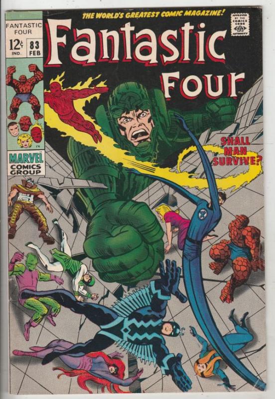 Fantastic Four #83 (Feb-69) VF High-Grade Fantastic Four, Mr. Fantastic (Reed...