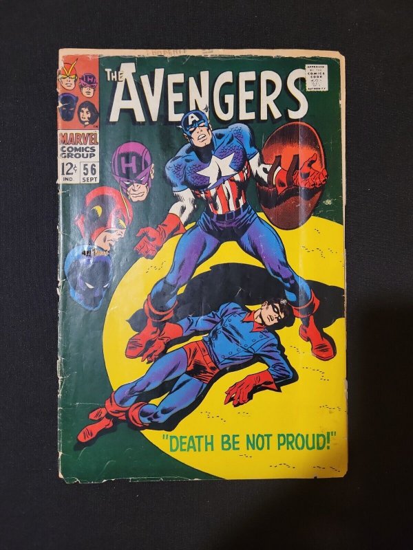 Avengers 56 Marvel comics -KEY- Silver Age- A2 