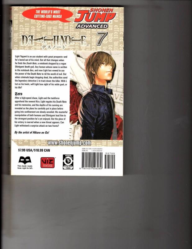 Death Note Vol. # 7 Shonen Jump Advanced Viz Media Manga Comic Book Anime AB1