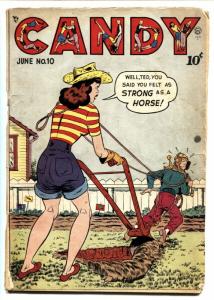 CANDY #10-MAN USED AS HORSE ON COVER-TEEN HUMOR-1949-GOLDEN AGE G+