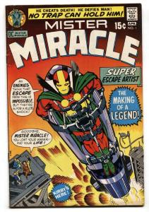 MISTER MIRACLE #1 1971 JACK KIRBY-DC BRONZE comic book Fn-