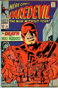 DAREDEVIL #41-MARVEL-GENE COLAN ART-- VF