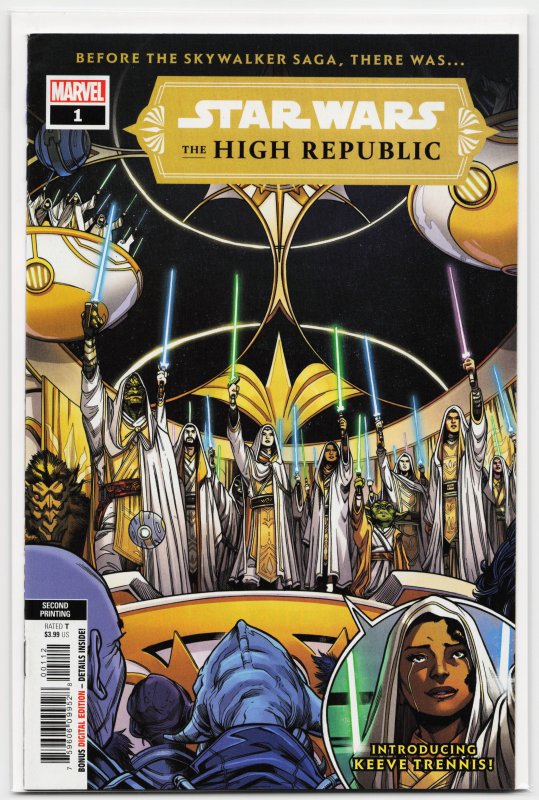 Star Wars: The High Republic #1 Second Print Cover (2021) Star Wars [Key Issue]