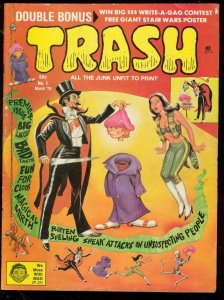 TRASH MAGAZINE #1 MARCH 1978--ALFRED E NEWMAN-MAD PARODY VG