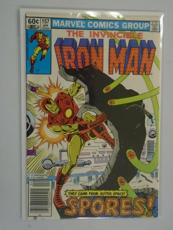 Iron Man #157 Newsstand edition 5.0 VG FN (1982 1st Series)