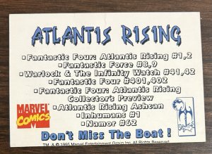Atlantis Rising 1995 Don’t Miss The Boat! Marvel