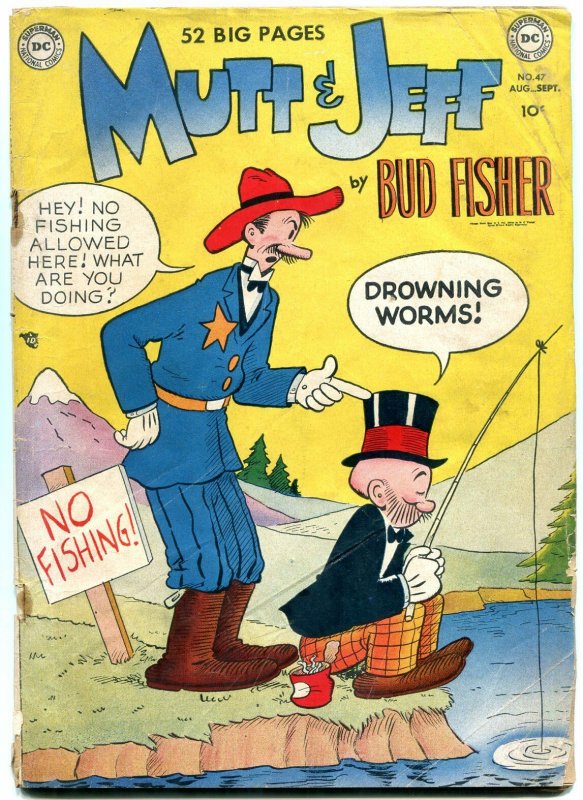 MUTT & JEFF #47 1950-DC COMICS-GOLDEN AGE HUMOR-FISHER G/VG 