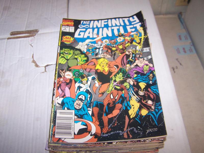 infinity gauntlet # 3 thanos + avengers jim starlin silver surfer warlock death