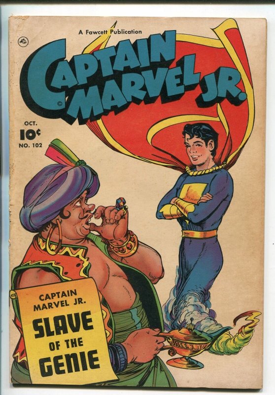 CAPTAIN MARVEL JR. #102 1951-FAWCETT-GENIE-FOREST FIRE-fn minus 