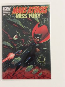 MARS ATTACKS ONE-SHOT SET OF TWO COVERS POPEYE/MISS FURY VARIANTS NM.