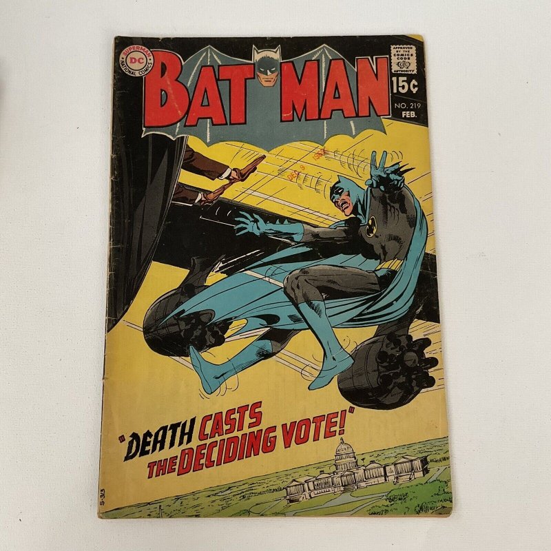 Batman 219 Fine- Fn- 5.5 Dc Comics 1970