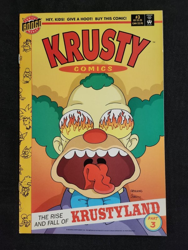 Krusty Comics 3PC #1-3 - Complete Series / Phil Ortiz Art (8.0/8.5) 1995