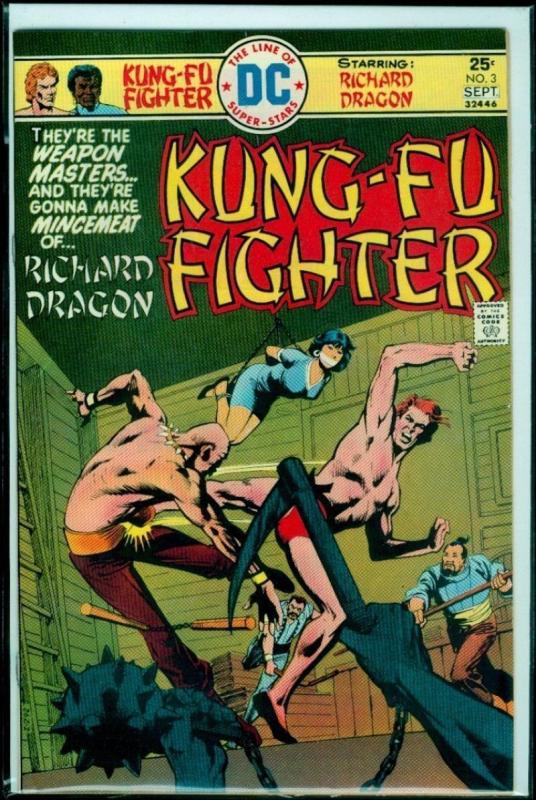 RICHARD DRAGON KUNG-FU FIGHTER #3, VF/NM, Martial Arts, 1975, more Bronze age in