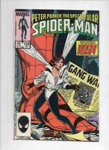 Peter Parker SPECTACULAR SPIDER-MAN #105 VF/NM, Wasp 1976 1985 more in store