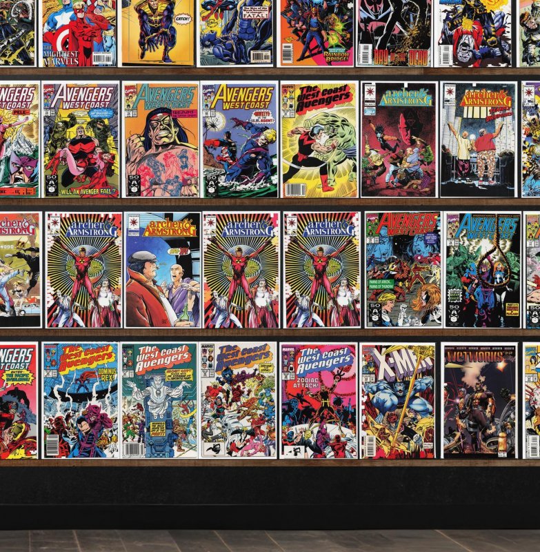 Huge Lot 150+ Comics with Avengers West Coast, West Coast Avengers & More!