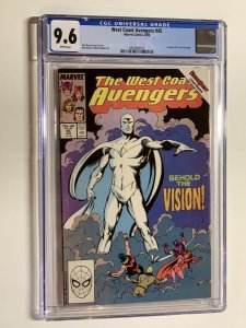 West coast Avengers 45 cgc 9.6 wp marvel 1989 1st White Vision