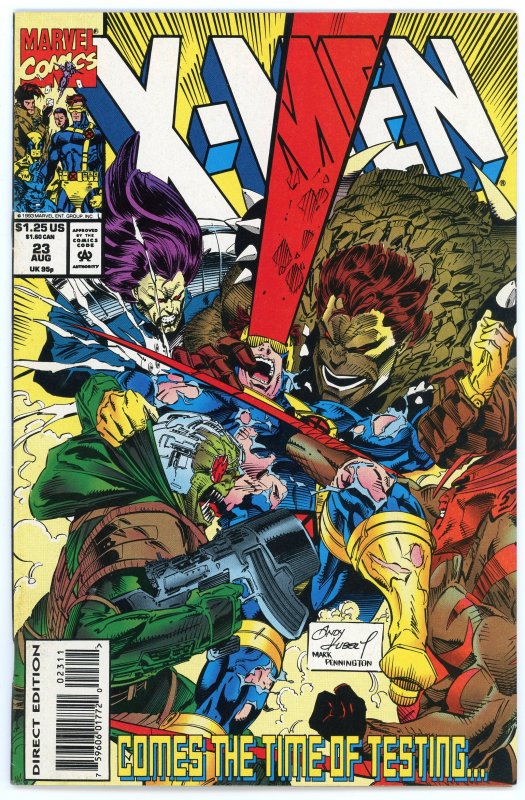 X-Men #23 (1991 v2) Andy Kubert Mr. Sinister Cyclops Rogue Gambit NM