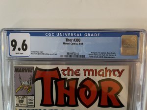 Thor #390 CGC 9.6 1988 NewsStand edition 1st time Steve Rogers lifts Mjolnir