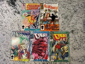 5 Marvel Comics Cage 5 6 + Fallen Angels 3 5 + Squadron Supreme # 7 Hulk 24 J818