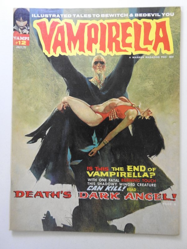 Vampirella #12 (1971) Death's Dark Angel! Sharp Fine- Condition!