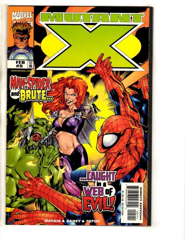 Lot Of 9 Mutant X Marvel Comic Books # 1 2 3 4 5 6 7 8 9 Wolverine X-Men CR41