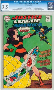 Justice League of America #60  CGC Graded 7.5 Early Batgirl appearance. Queen...