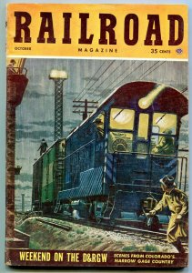 Railroad Magazine Pulp October 1953- Weekend on the D&RW- trains FN