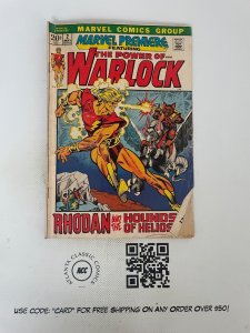 Marvel Premiere # 2 VG Comic Book Feat. Power Of Warlock Thanos Avengers 8 J224