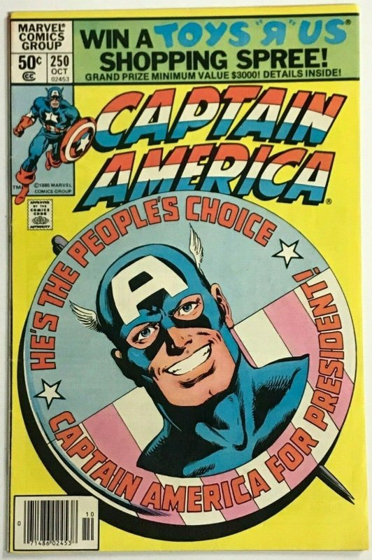 CAPTAIN AMERICA#250 VF 1980 MARVEL BRONZE AGE COMICS