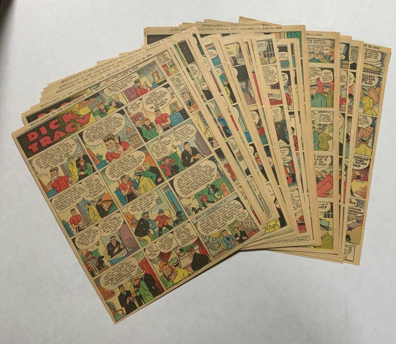 Dick Tracy Newspaper Comics Strip 1935 51 Total Pages Missing Only June 30th