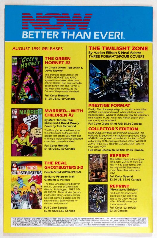 The Green Hornet #1  (1991)