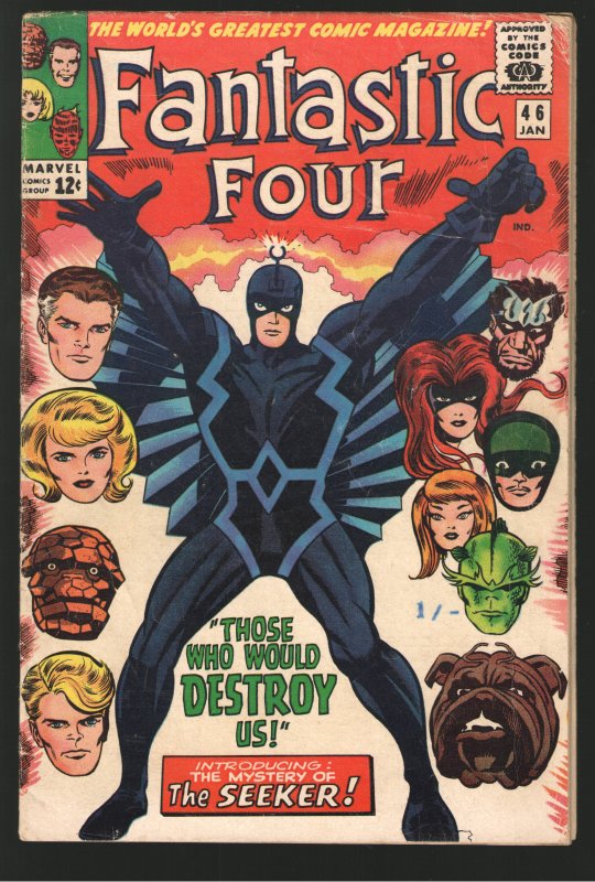 FANTASTIC FOUR 46  VG- 1st FULL APP..BLACK BOLT !!MAKE AN OFFER!