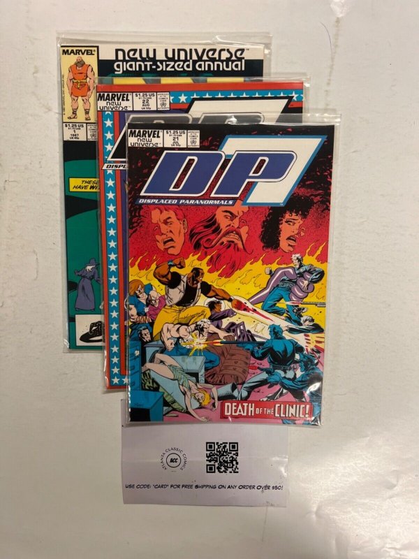 3 D.P.7 Marvel Comic Books # 1 21 22 Avengers Defenders Iron Man Hulk 31 JS59