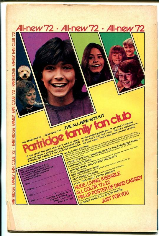Partridge Family #11 1972-Charlton-David Cassidy-Shirley Jones-Susan Dey-FN
