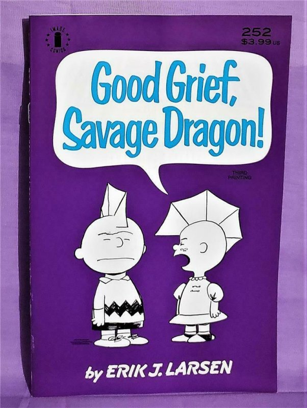 SAVAGE DRAGON #252 3rd Print Charlie Brown Parody Cover (Image, 2021)! 