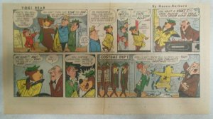Yogi Bear Sunday Page by Hanna-Barbera from ?/1961 Size: 7.5 x 15 inches