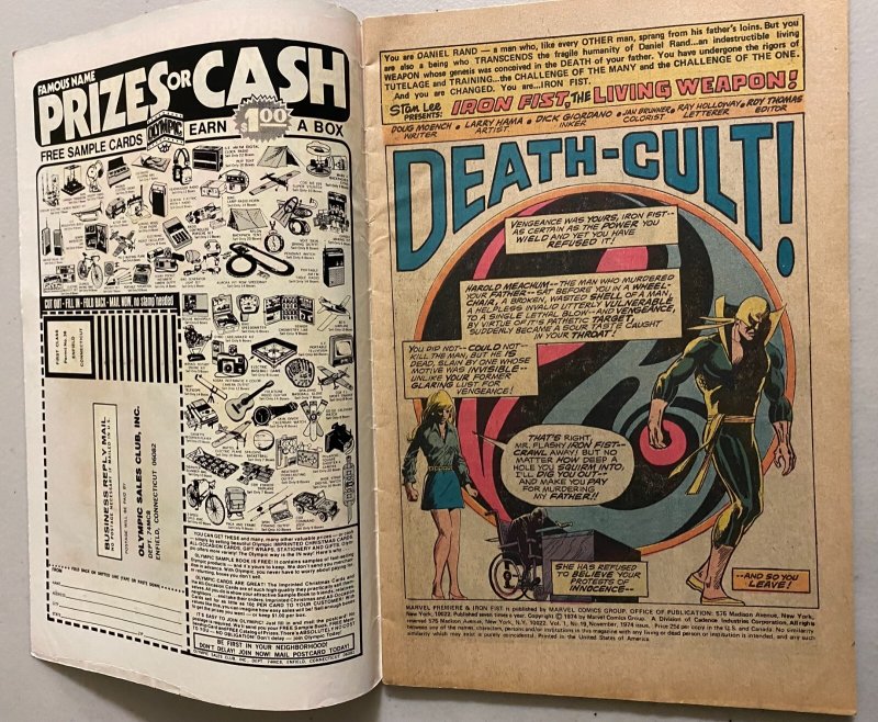 Marvel Premiere #19 4.0 (1974)